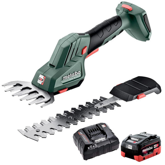 Metabo SGS 18 LTX Q 18V Shrub & Grass Shear With 1 x 5.5Ah Battery & Charger