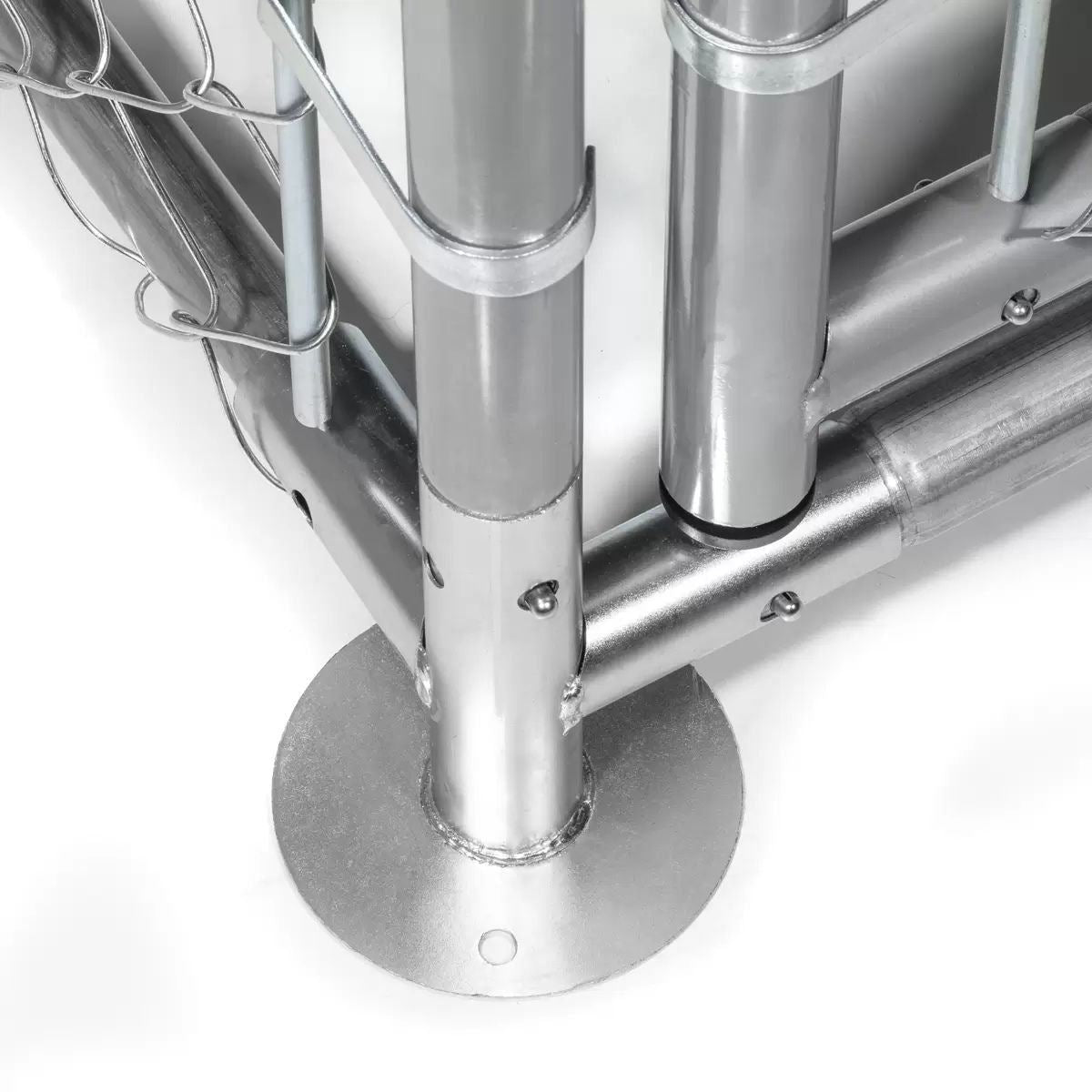 Sealey DG281 Dellonda 2 x 2 x 1.5m Dog Kennel, Galvanized Steel, Roof Cover & Chain Link Fencing