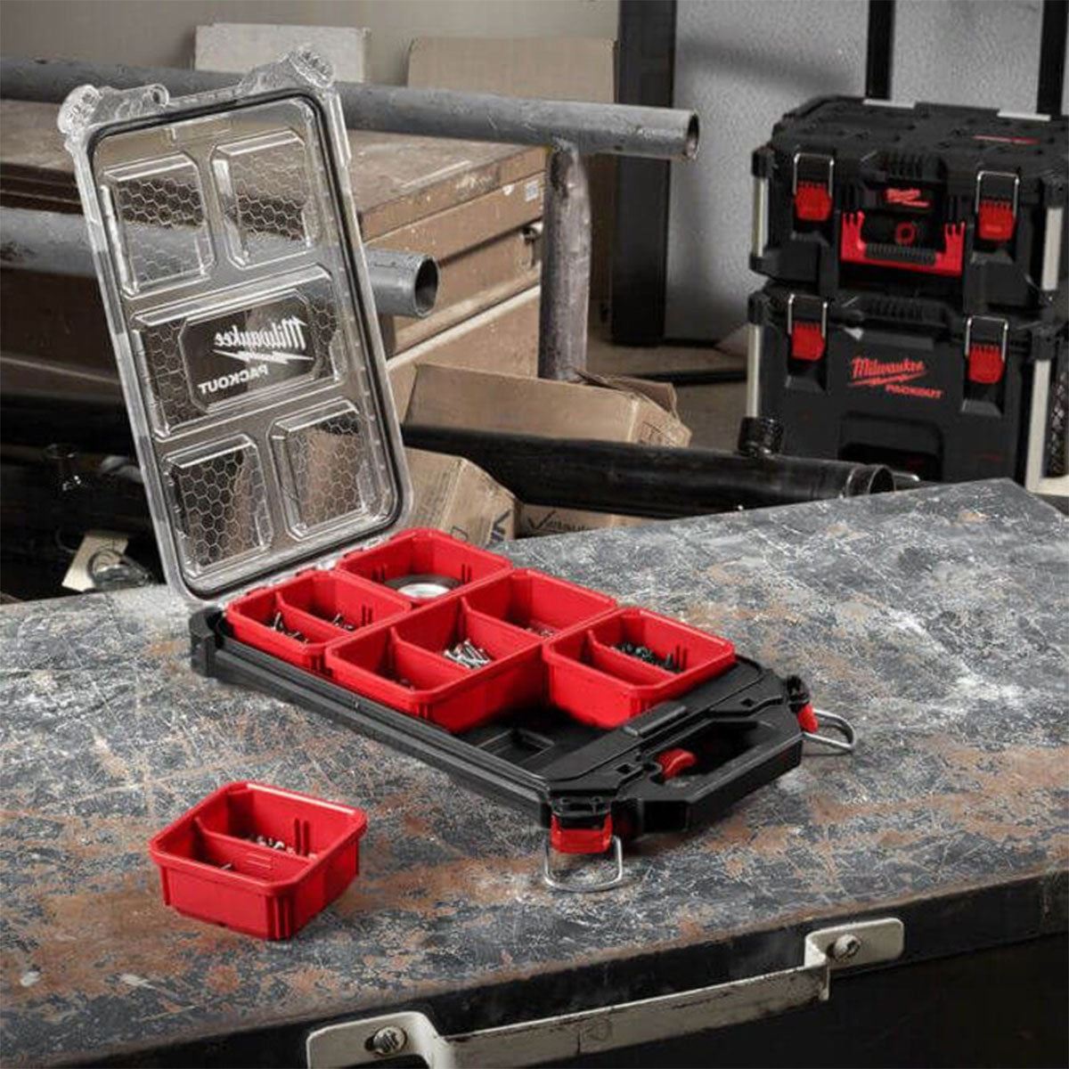 Milwaukee Packout Bins For Organizer and Compact Organizer 5 Piece 4932478301