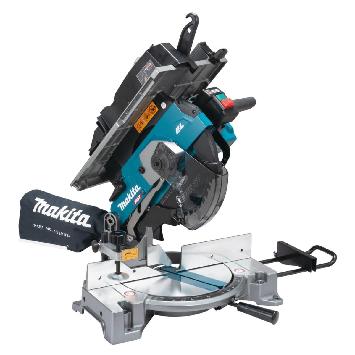 Makita LH001GZ 40V Max XGT Brushless 260mm Table Top Mitre Saw with 2 x 4.0Ah Battery & Charger
