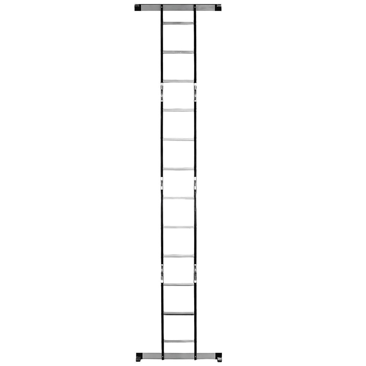 Excel 12 Tread Steel Multi-Purpose Combination Ladder with Platform Item Condition Used