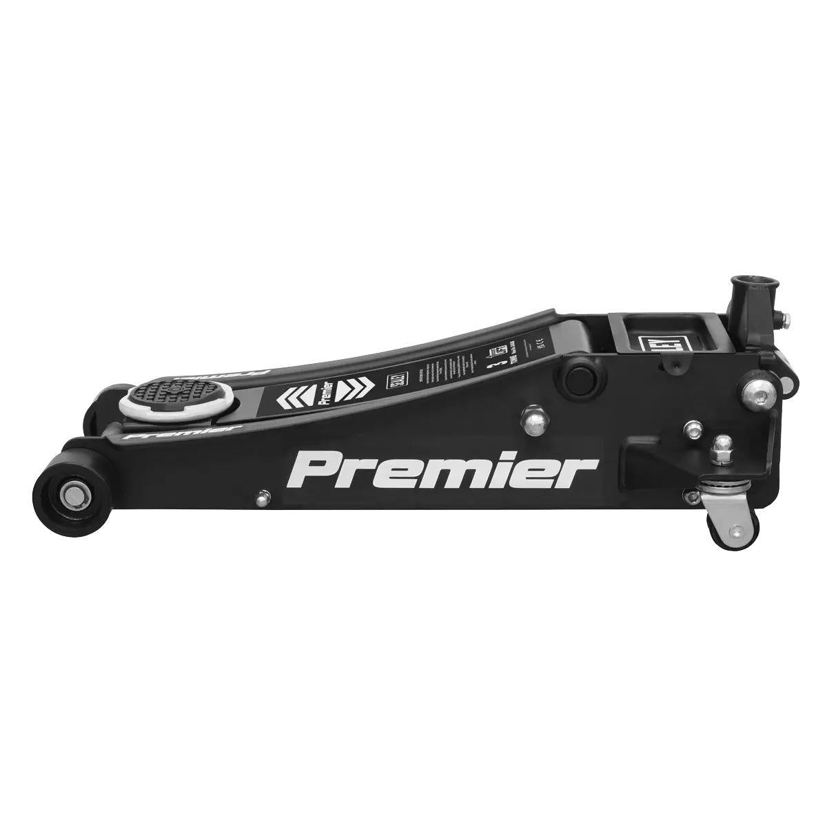 Sealey 3040AB Trolley Jack 3tonne Rocket Lift Black