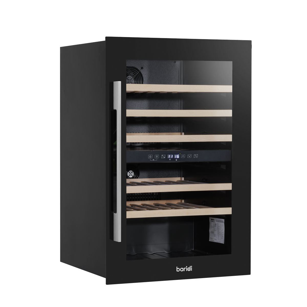 Sealey DH118 Baridi 57 Bottle Dual Zone Built-In Fridge & Cooler 60cm