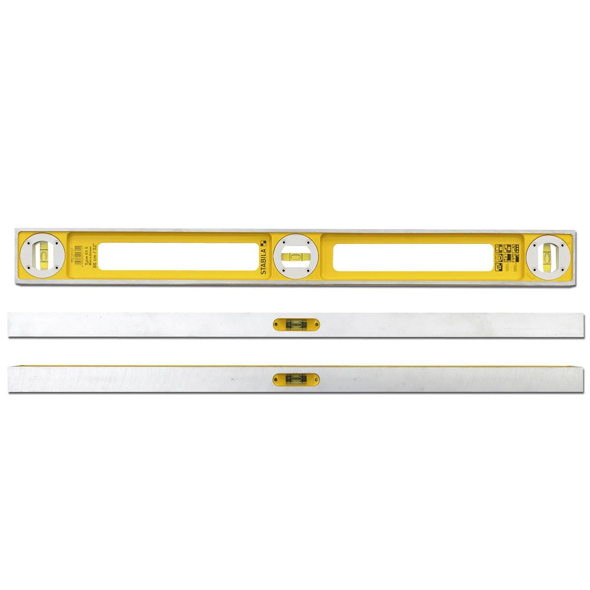 Stabila STB83S16 83S 40cm / 16in Level Double Plumb 3 Vial - 02542
