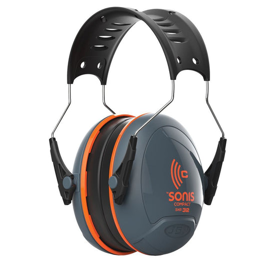 JSP Sonis Compact Low Profile Adjustable Ear Defenders SNR32dB - AEB030-0AY-000