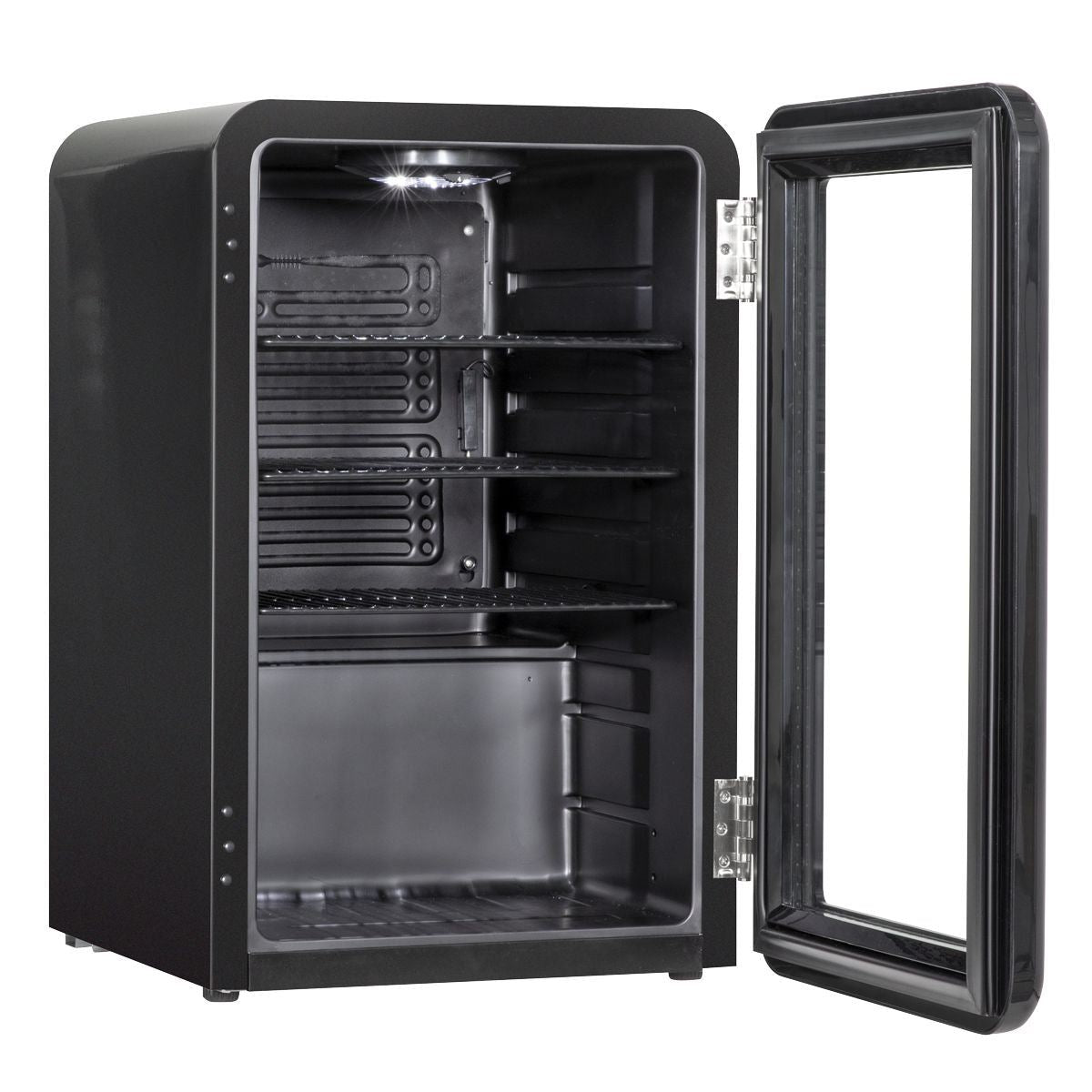 Sealey DH222 Baridi Retro Style Drinks Fridge 70L Capacity Black