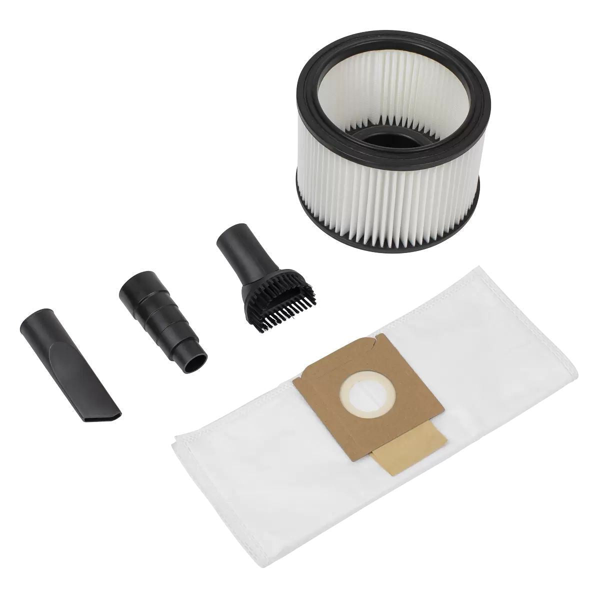 Sealey PC150BV BuilderVac 15L M Class Vacuum Cleaner Wet & Dry with Stainless Steel Drum 1400W/230V