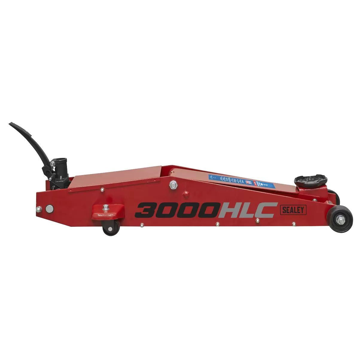 Sealey 3000HLC 3tonne Long Reach High Lift Commercial Trolley Jack