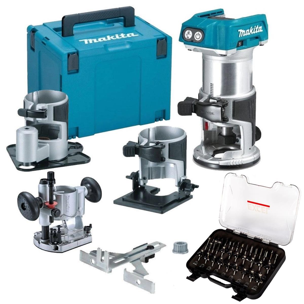 Makita DRT50ZJX3 18V Brushless Router Trimmer Base With 1/4