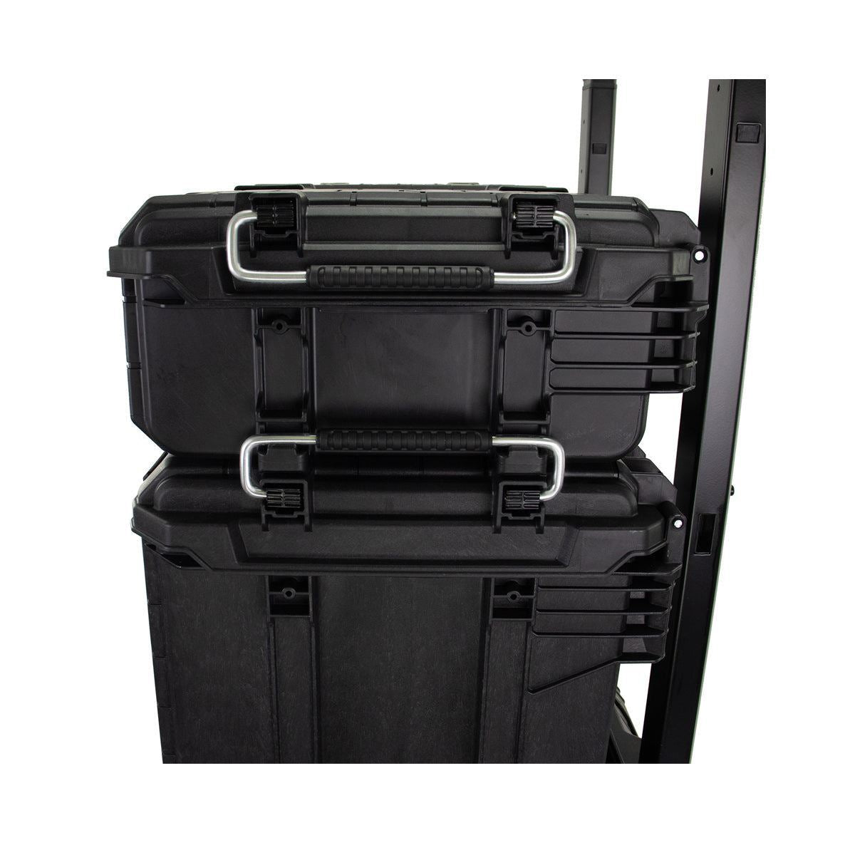 JCB SITESYS-ST 3-Piece Modular Tool Storage System with Cart, Tool Box & Organiser Case with Heavy Duty Wheels