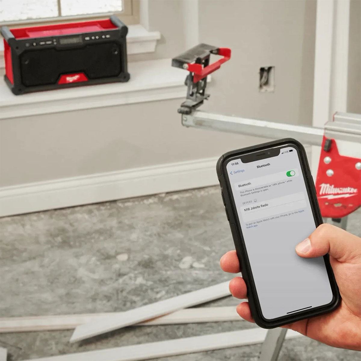 Milwaukee M18RADDAB+G2-0 18V Bluetooth Jobsite Radio DAB+ Body Only 4933492345