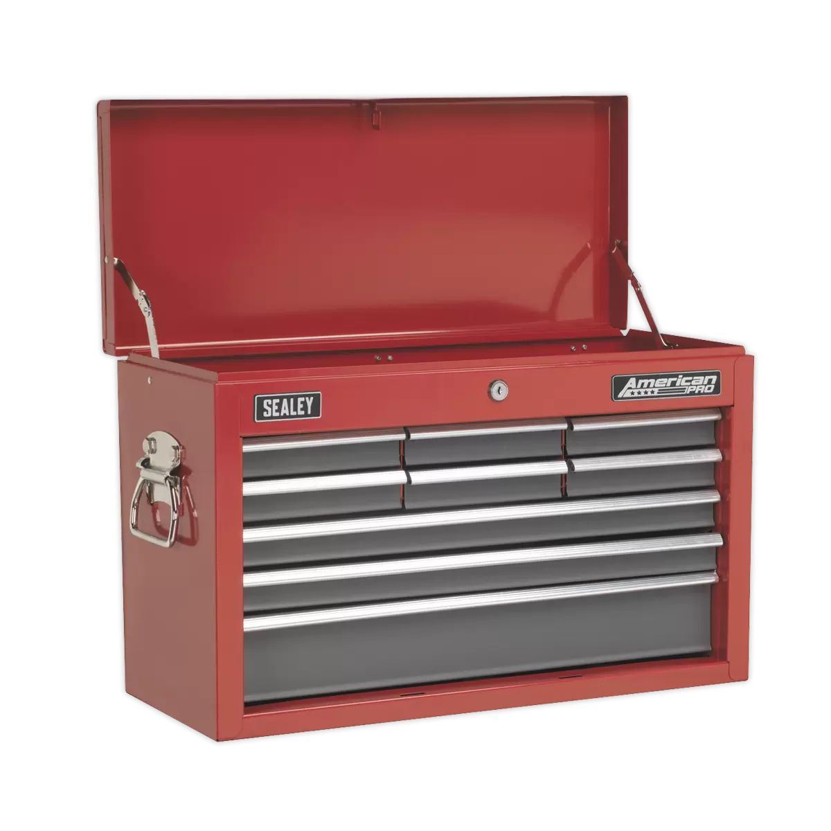 Sealey AP22509BB 9 Drawer Topchest with Ball-Bearing Slides Red/Grey