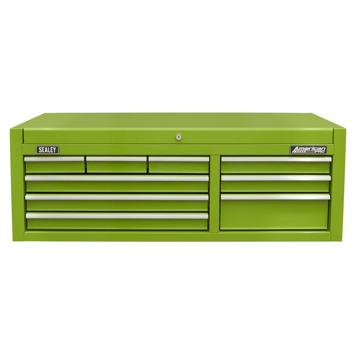 Sealey AP4109HV 9 Drawer Top chest with Ball Bearing Slides Green