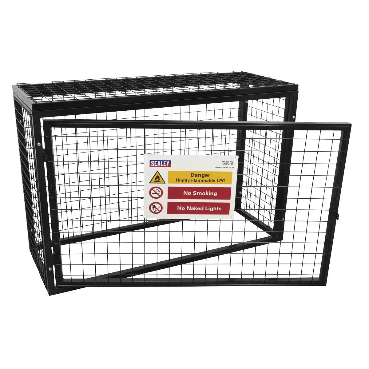 Sealey GCSC419 Gas Cylinder Safety Cage 4 x 19kg Cylinders
