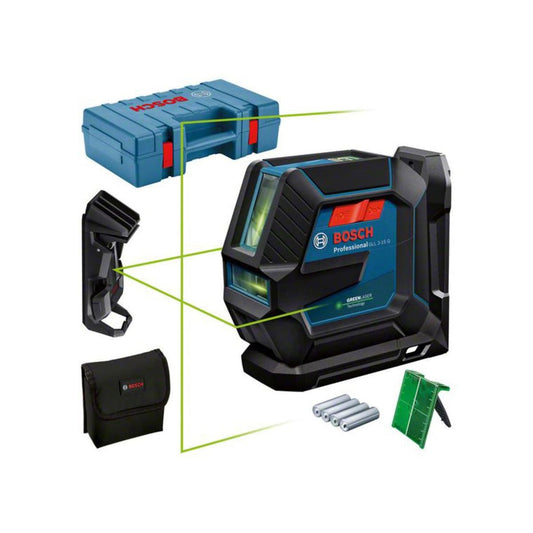 Bosch GLL 2-15 G Professional Accurate Green Line Laser with Universal Mount & Clamp 0601063W02