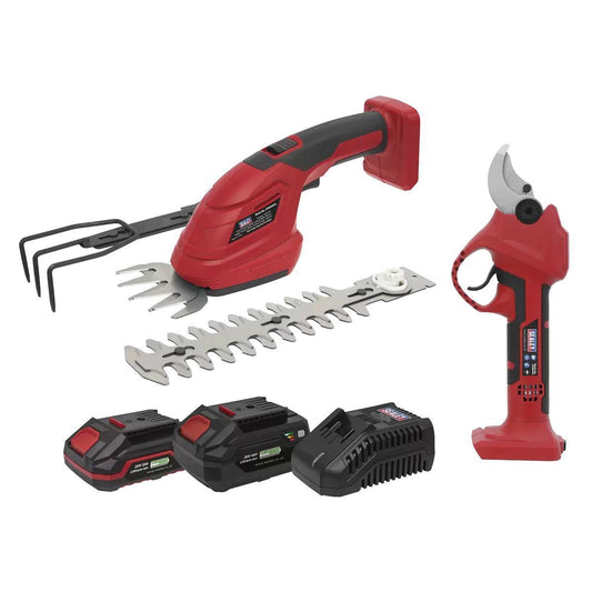 Sealey CP20VCOMBO14 2x20V Gardening/Pruning Cleaning Combo Kit
