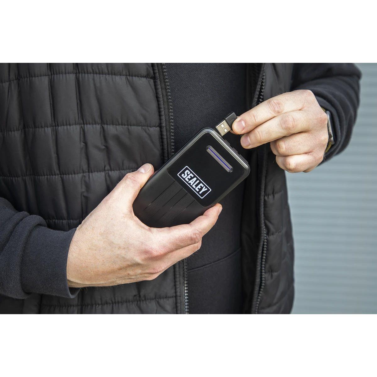 Sealey HG02KIT 5V Heated Puffy Gilet with Power Bank 20Ah 44