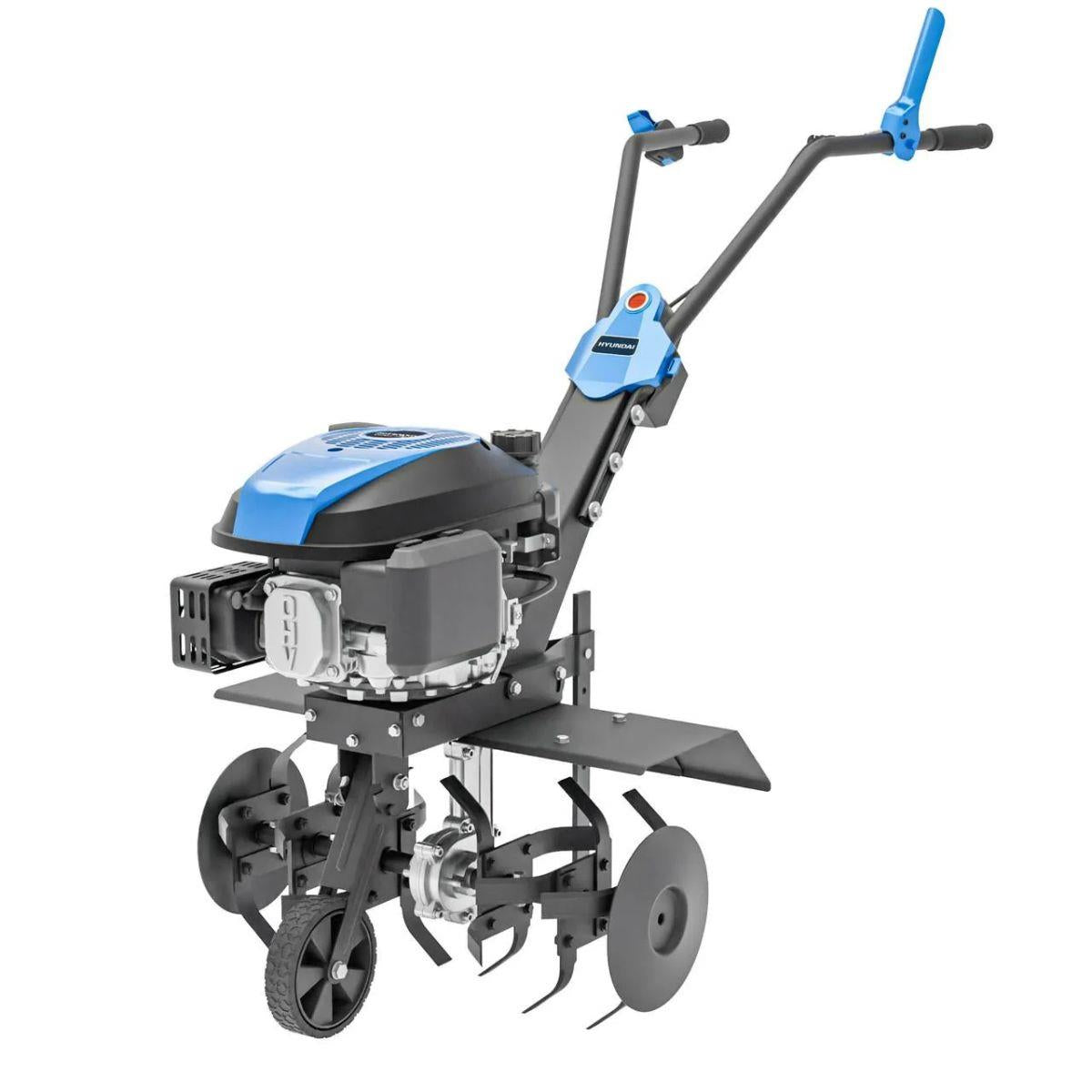 Hyundai HYT175EX 60cm Electric Start Petrol Tiller 173cc & 4 Blade Sets