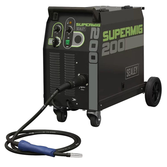 Sealey SUPERMIG200 200A Professional MIG Welder with Binzel Euro Torch 230V