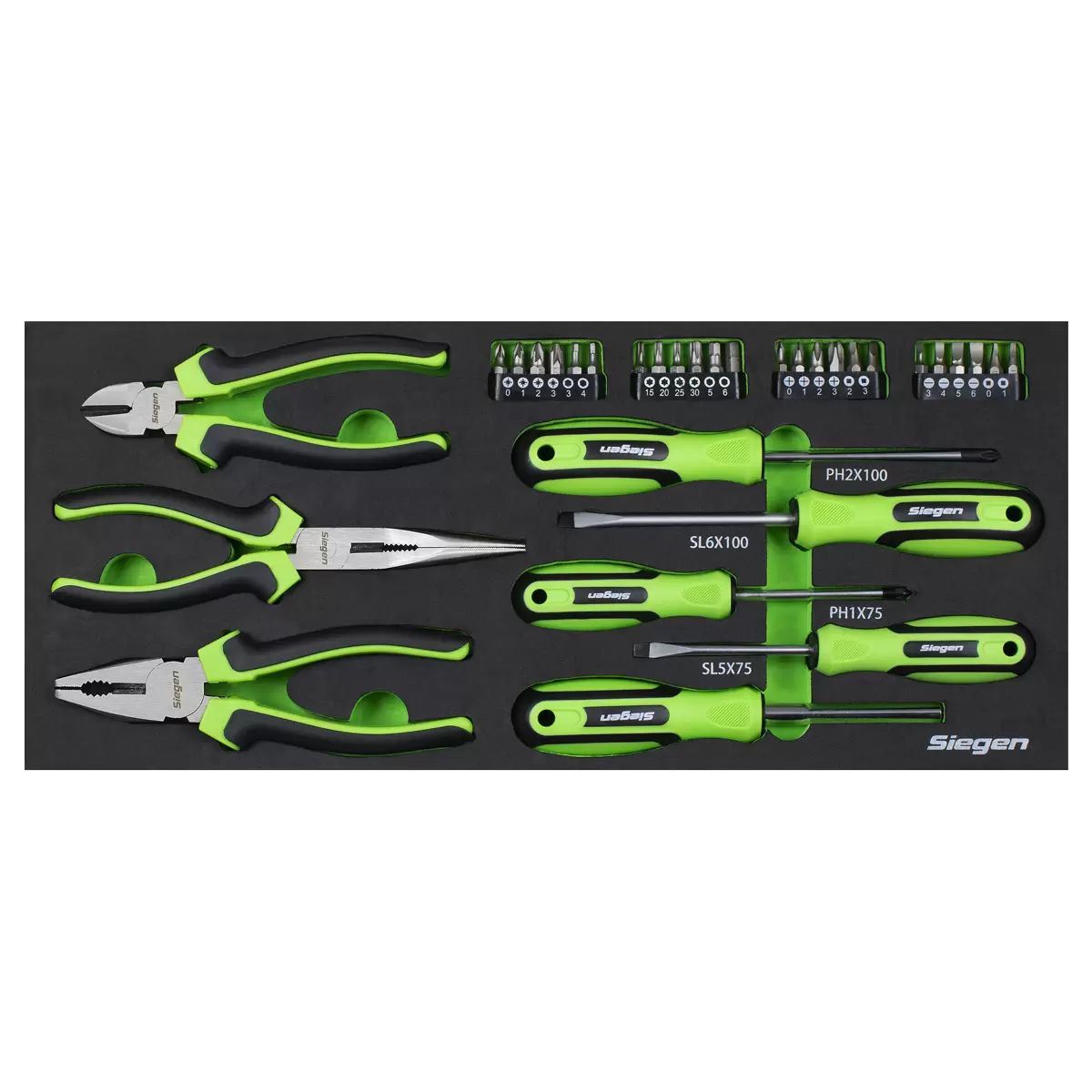 Sealey S01266 Siegen Portable Tool Chest 3 Drawer with Tool Kit 98pc