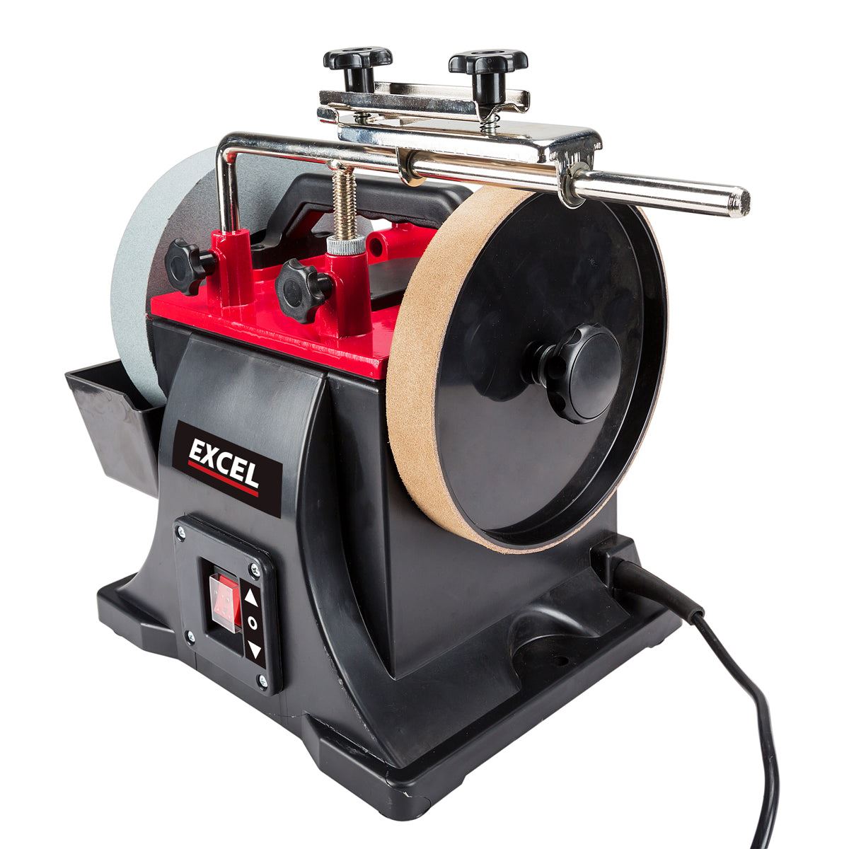 Excel 200mm Electric Wet Stone Grinder Sharpener 240V/180W with Honing Wheel Item Condition Box Opened Never Used