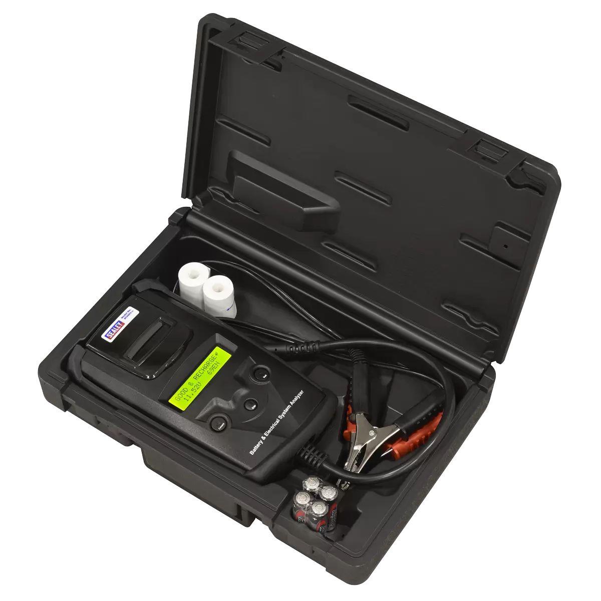 Sealey BT2003 6/12/24V Digital Battery and Alternator Tester with Printer