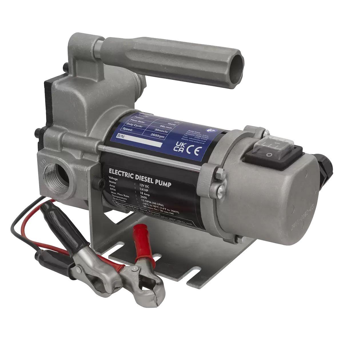 Sealey TP96 Diesel/Fluid Transfer Pump Portable 12V