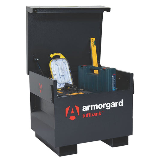 Armorgard TB21 TuffBank Site Box 760mm x 615mm x 640mm Durable Storage Solution for Tools & Equipment