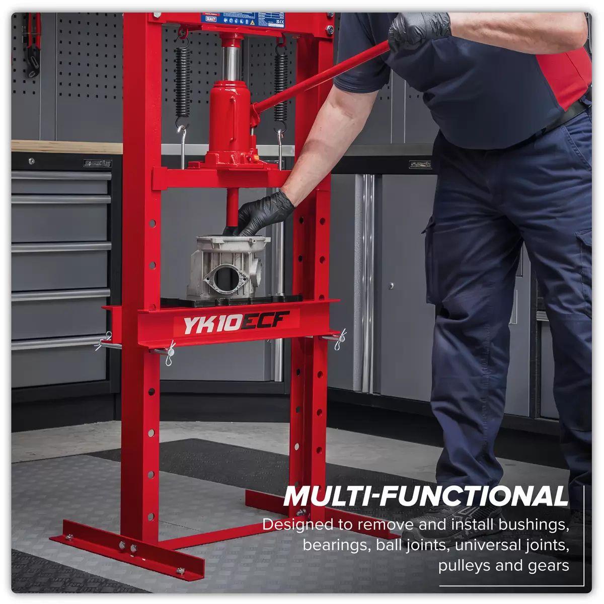 Sealey YK10ECF 10tonne Hydraulic Press Economy Floor Type