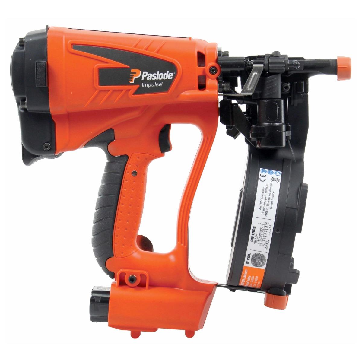 Paslode IM45 GN 7.4V Multi-Purpose First Fix Gas Coil Nailer with 1 x 2.1Ah Battery, Charger & Case 018608