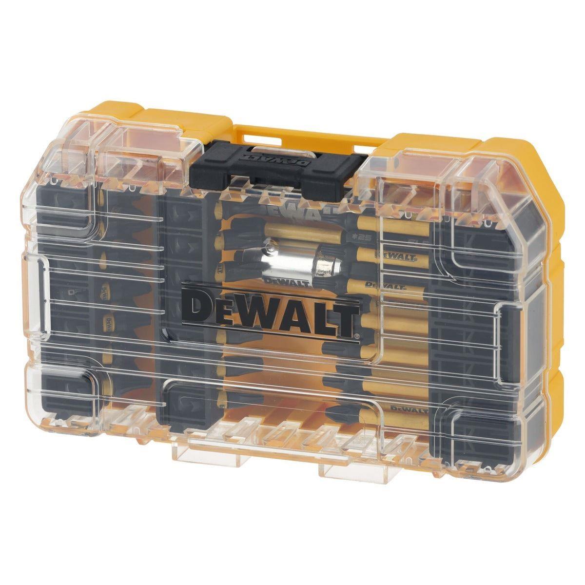 Dewalt DCF860E2T 18V Brushless Impact Driver 2 x 1.7Ah POWERSTACK Battery Charger with 37 Piece Bit Set