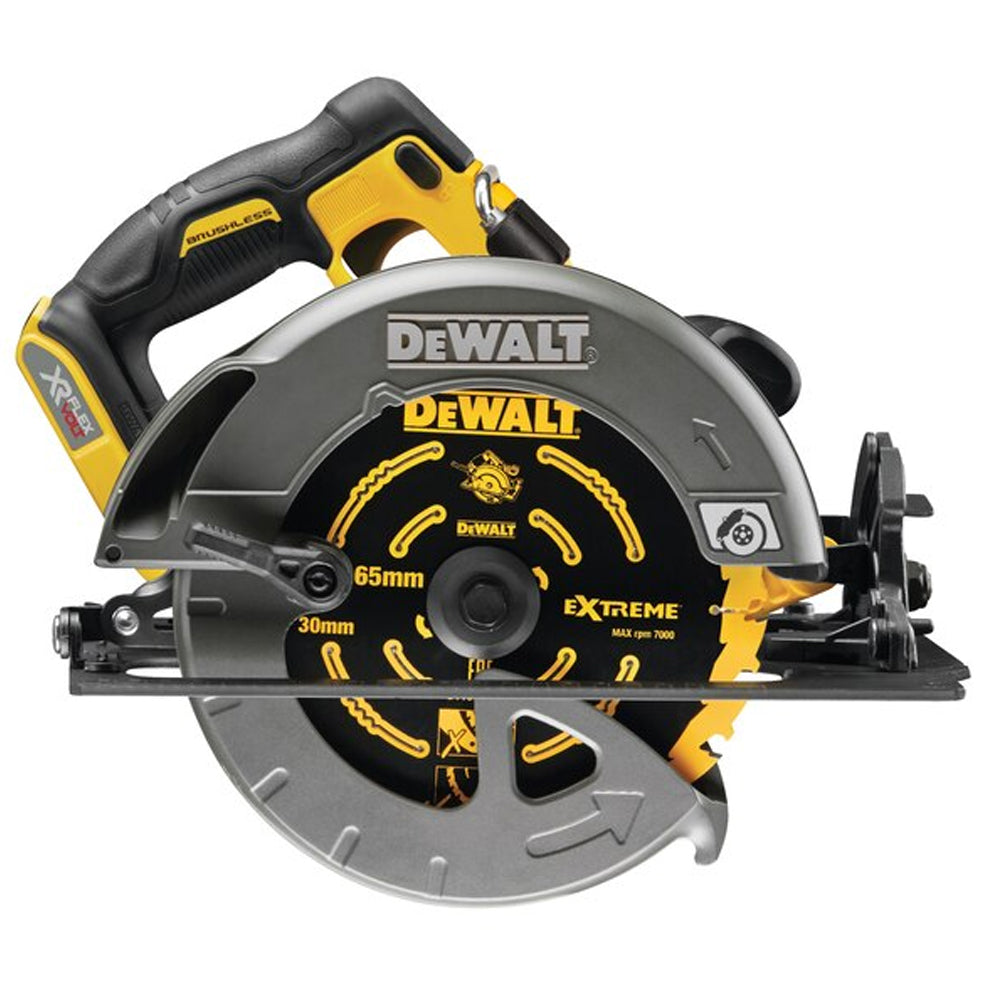 Dewalt DCS578N 54V Flexvolt Brushless 190mm Circular Saw with 2 x 6.0Ah Battery Dual Port Charger & Bag