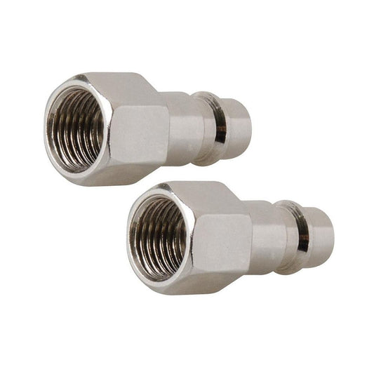 Silverline 1/4" BSP Euro Air Line Bayonet Female Thread Coupler Pack Of 2 238283