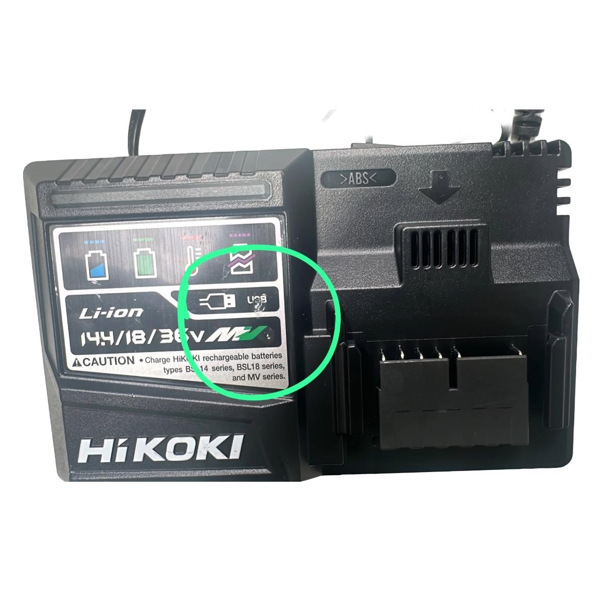 HiKOKI UC18YSL3 14.4/18V Li-ion Slide Rapid Charger Item Condition Damaged Box