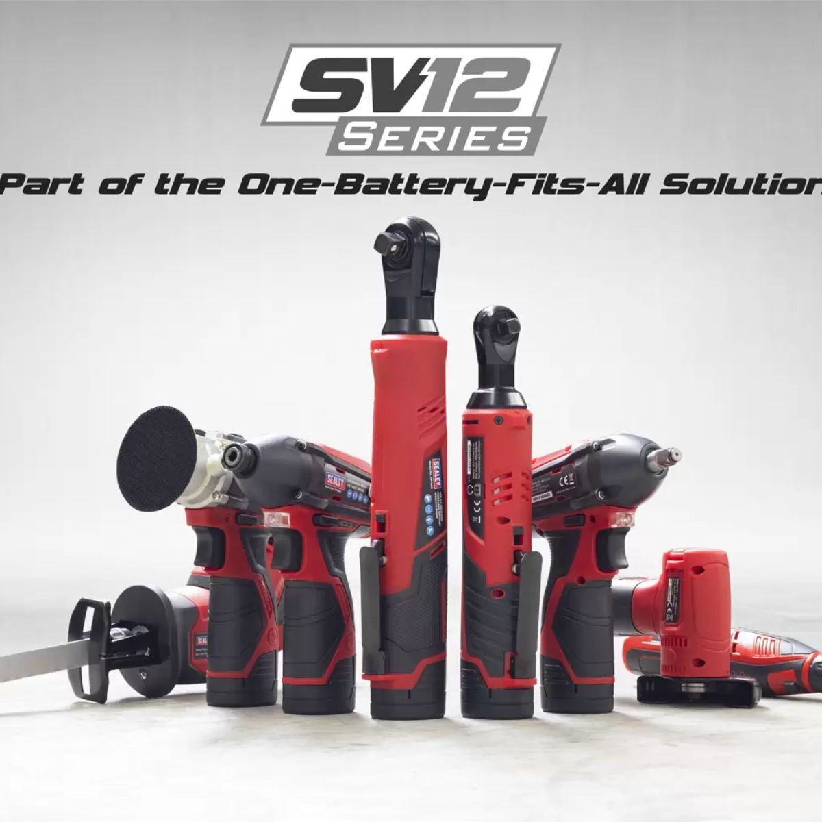 Sealey CP1200COMBO2 12V 6 Piece Combo Power Tool with 2 x 1.5Ah Battery & Charger