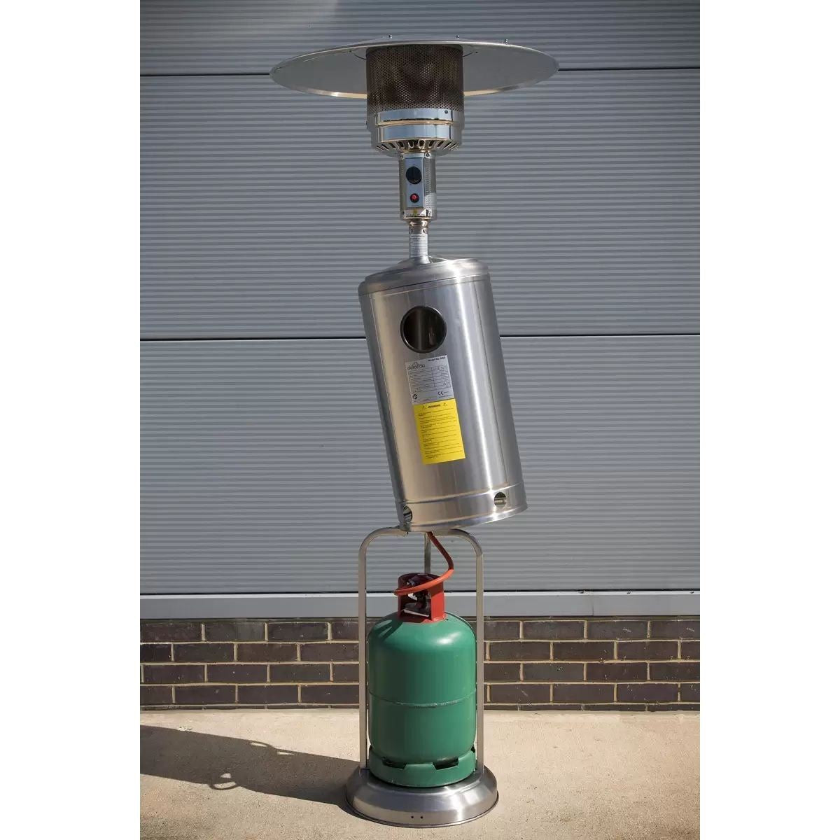 Sealey DG2 Dellonda Commercial & Domestic Outdoor Garden Gas Patio Heater Stainless Steel 13kW