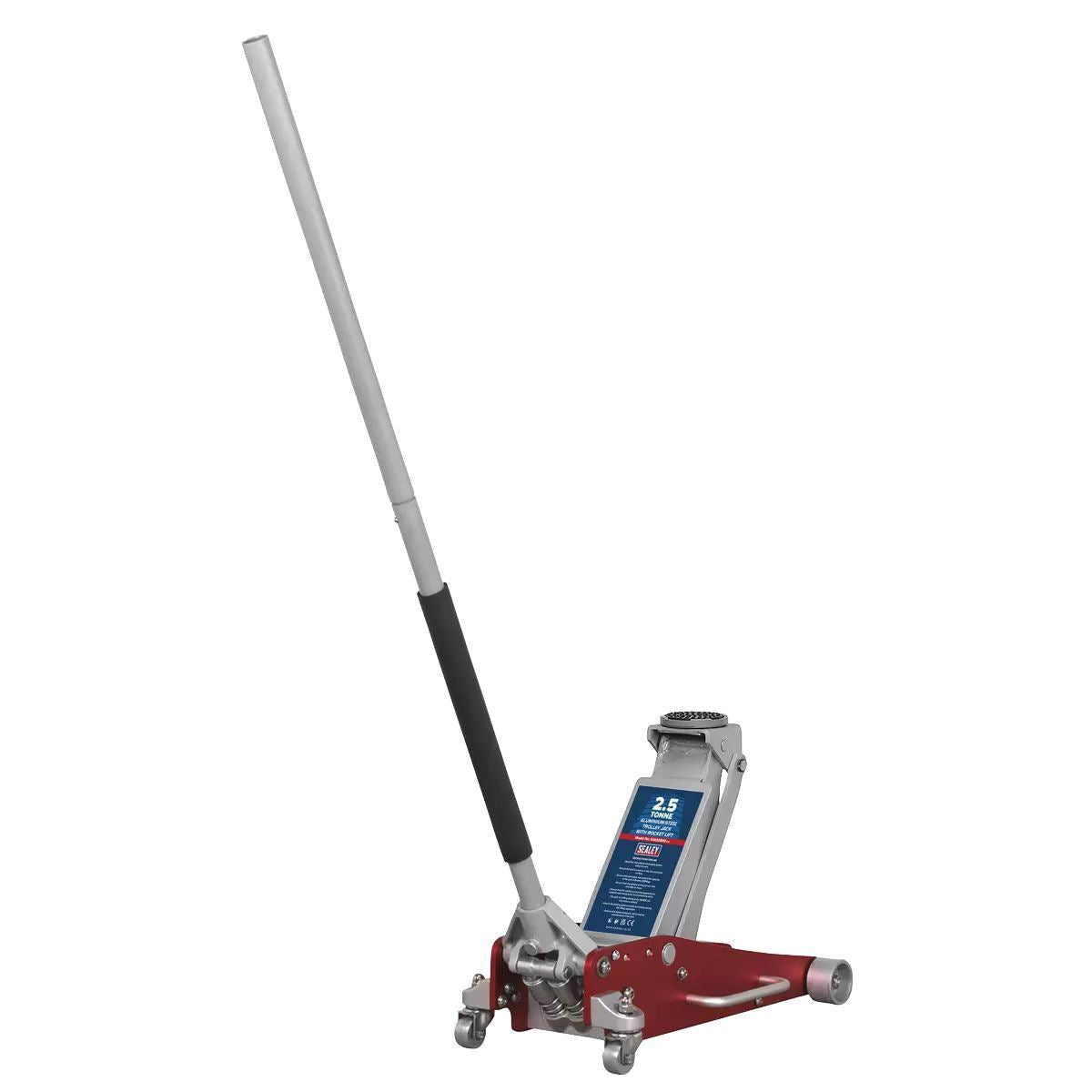Sealey RJAS2500 Trolley Jack 2.5 Tonne Ton Aluminium Steel Rocket Lift Car Van