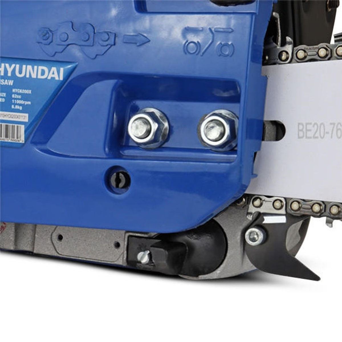 Hyundai HYC6200X 20'' Petrol Chainsaw Anti-Vibration & High-Performance with Protective Cover Bag