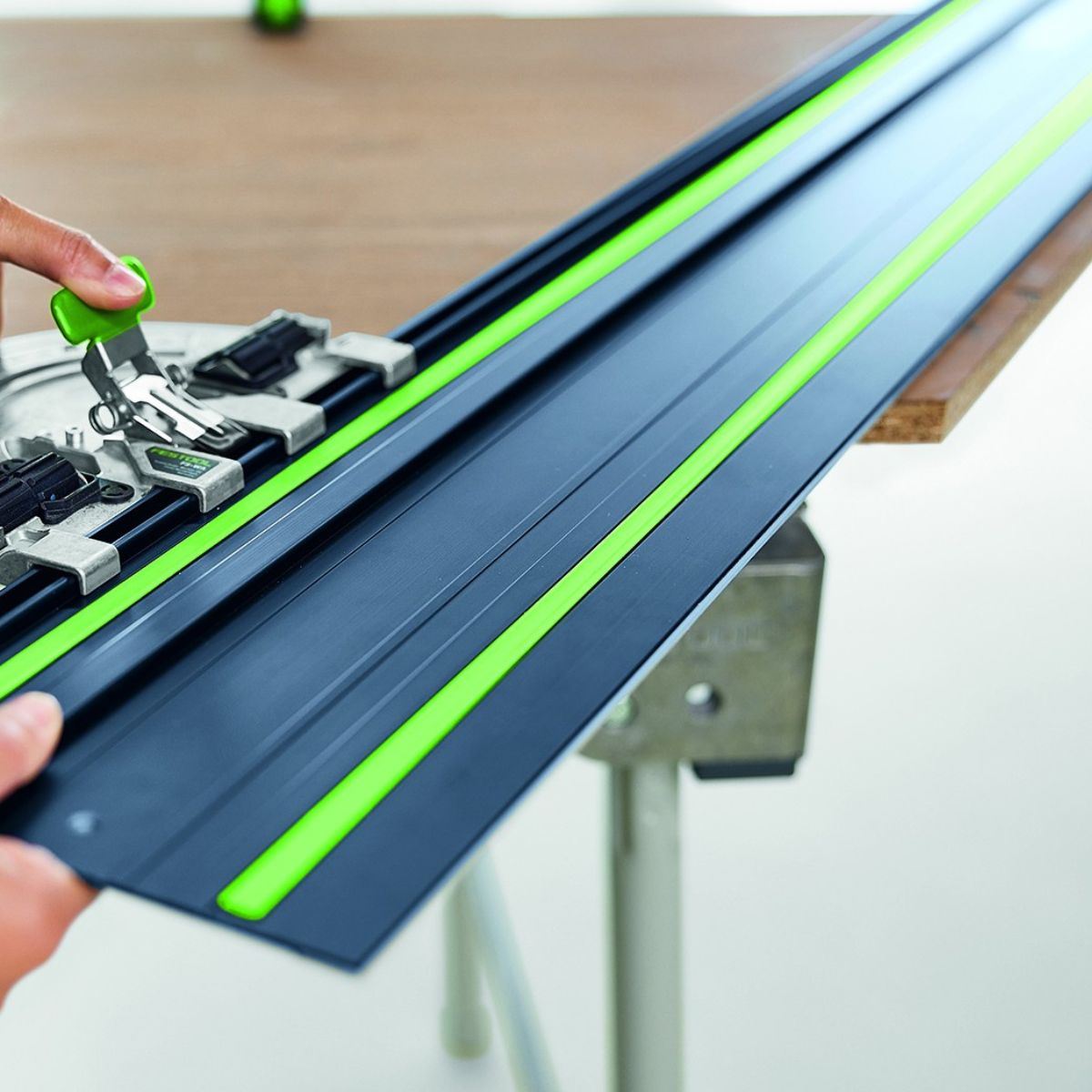Festool FS 1400/2 BL 1400mm Guide Rail For Plunge Saw - 578246 With Guide Rail Bag, Connector & Clamp