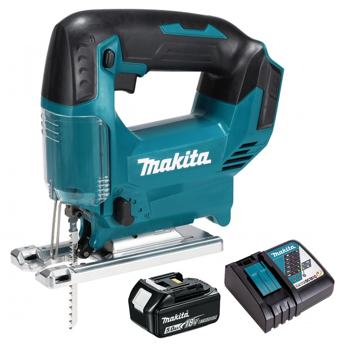 Makita DJV186Z 18V LXT Cordless Jigsaw With 1 x 5.0Ah Battery & Charger