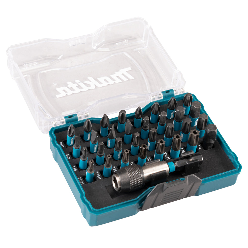 Makita E-12441 Impact Black Screw Bit Set of 33 Pieces In Plastic Case