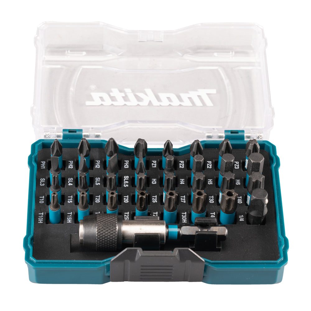 Makita E 12441 Impact Black Bit Set of 33 Pieces In Plastic Case