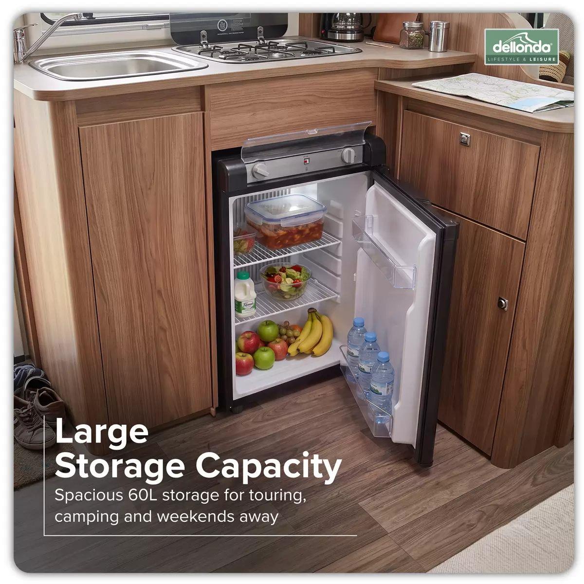 Sealey DL159 Dellonda 3-Way Fridge 60L AC 220/240V