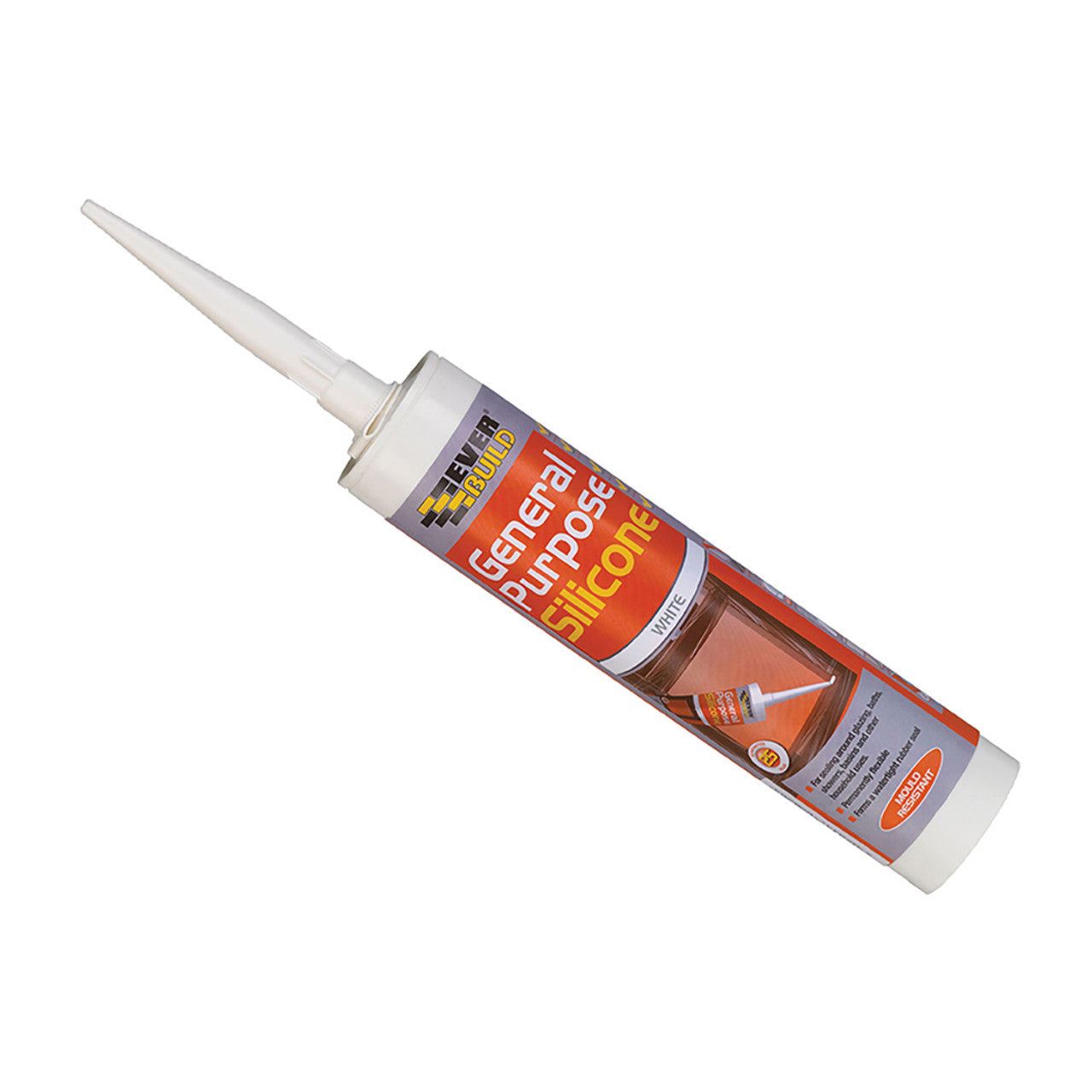 Everbuild General Purpose Silicone Sealant Clear 280ml GPSCL