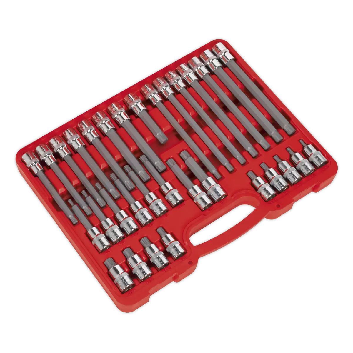 Sealey AK2198 Ribe Socket Bit Set 32pc 1/2