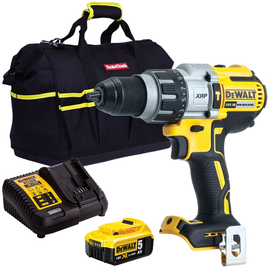 Dewalt DCD996N 18V Brushless Combi Hammer with 1 x 5.0Ah Battery & Charger in Bag