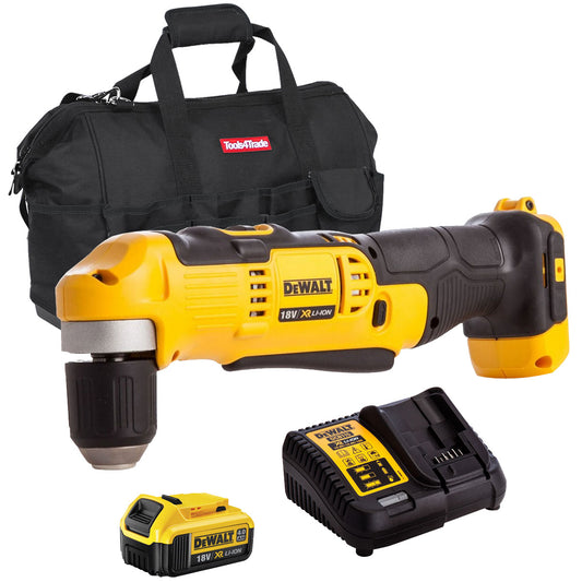 Dewalt DCD740N 18V Right Angle Drill with 1 x 4.0Ah Batteries & Charger in Bag