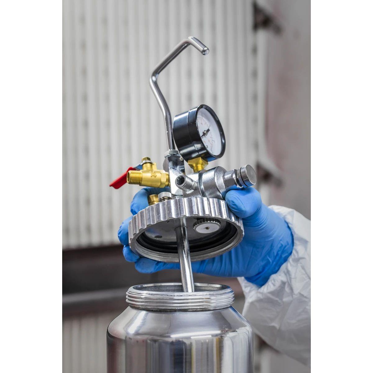 Sealey HVLP-79/P Pressure Pot System with Spray Gun Hoses 1.7mm