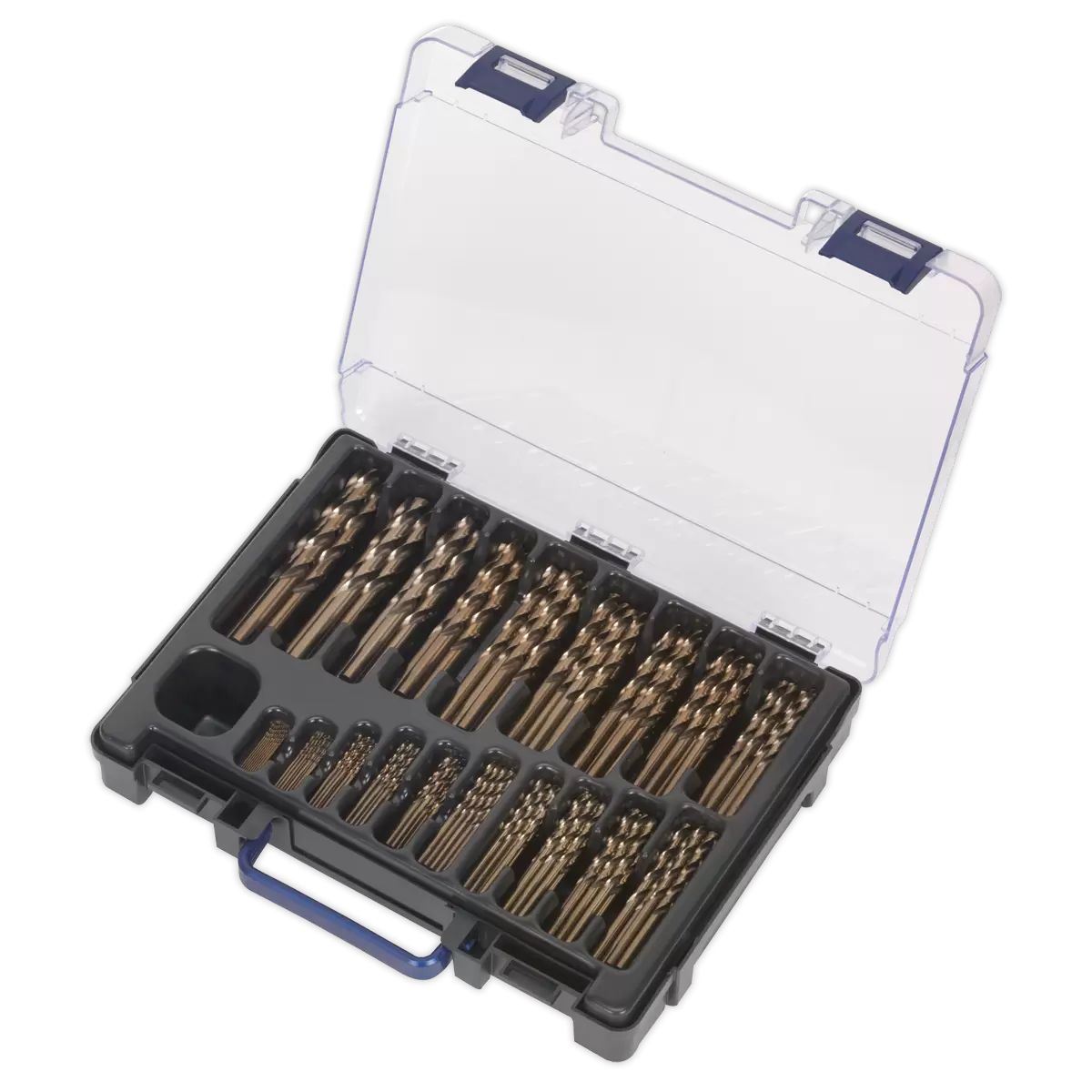 Sealey DBS170CB HSS Cobalt Fully Ground Drill Bit Assortment 1-10mm 170pc