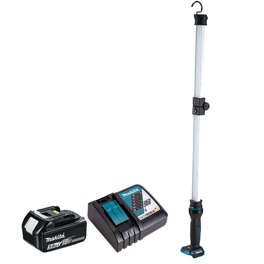 Makita DML818 18V LXT Cordless Bar Light With 1 x 5.0Ah Battery & Charger